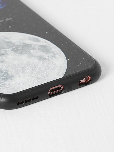 Black Moon Pattern iPhone Case-others-Des Mess