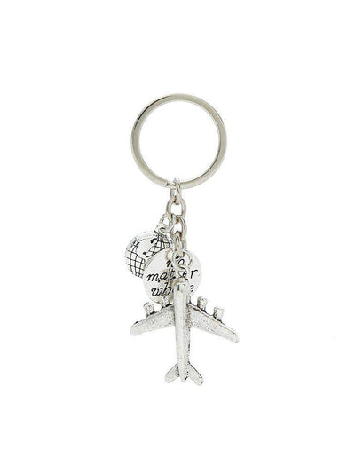 Mini Metal Aircraft Decorated Keychain-others-Des Mess