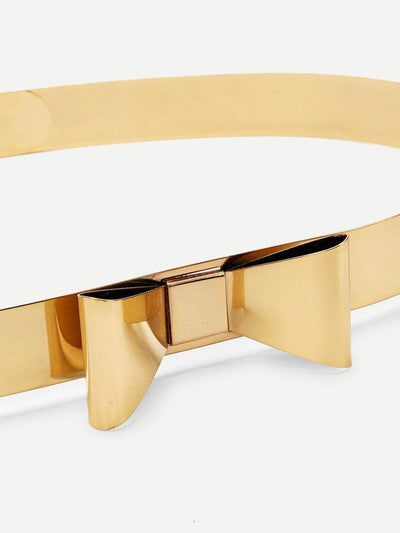 Metallic Bow Belt-accessories-Des Mess