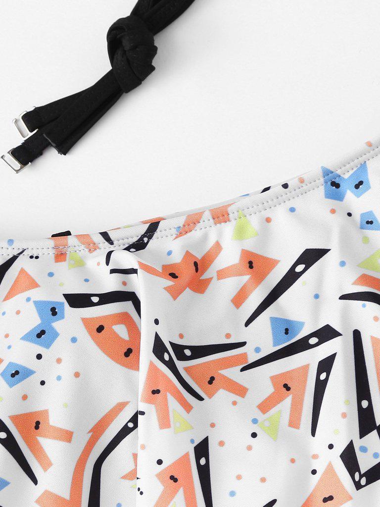 Mixed Print Bikini Set-swimwear-Des Mess