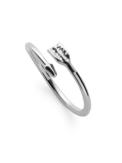 Silver Plated Arrow Wrap Ring-jewelry-Des Mess