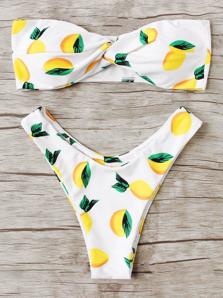 High Leg Twist Bikini Set-swimwear-Des Mess