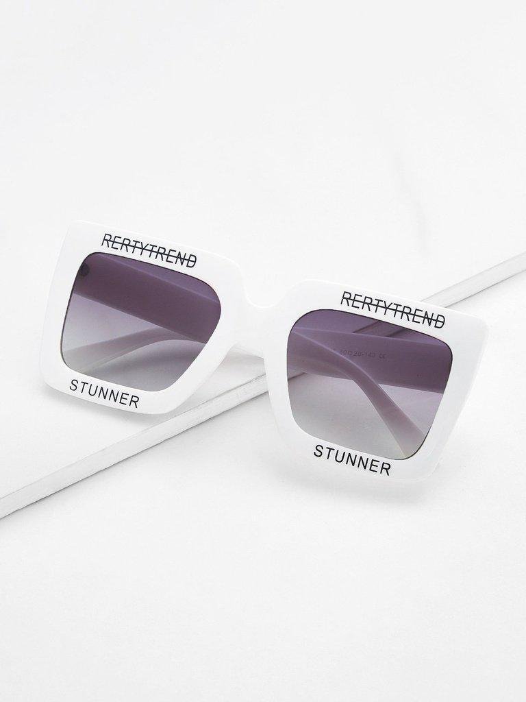 Oversized Square Sunglasses-accessories-Des Mess
