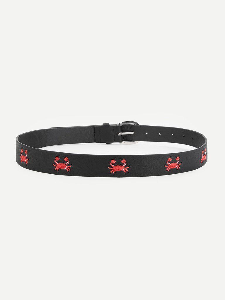Embroidered Crab Belt-accessories-Des Mess