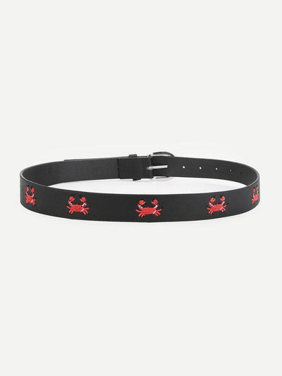 Embroidered Crab Belt-accessories-Des Mess