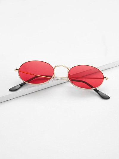 Tinted Oval Sunglasses-accessories-Des Mess