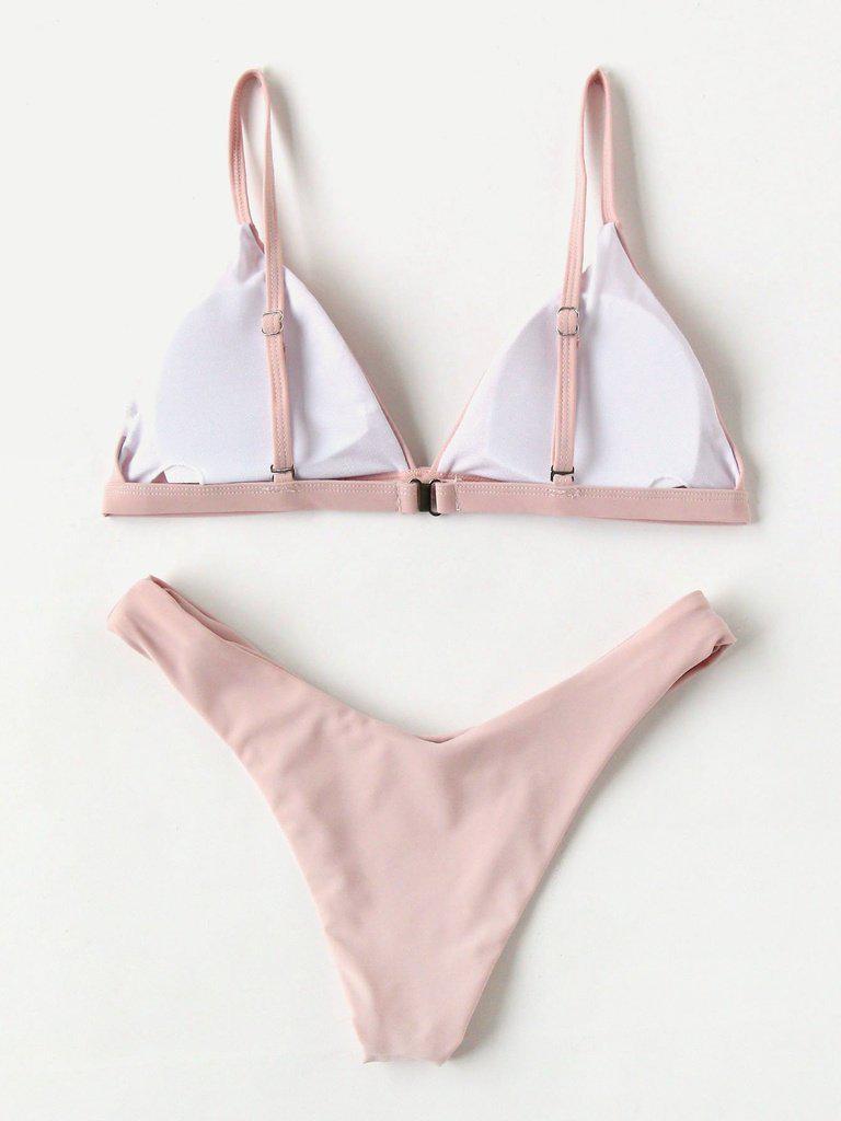 High Leg Triangle Bikini Set-swimwear-Des Mess