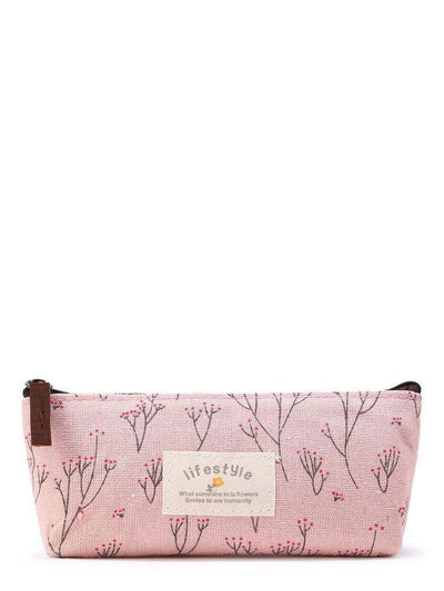 Plant Print Accessory Case-makeup-Des Mess