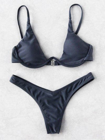 Triangle Sexy Bikini Set-swimwear-Des Mess