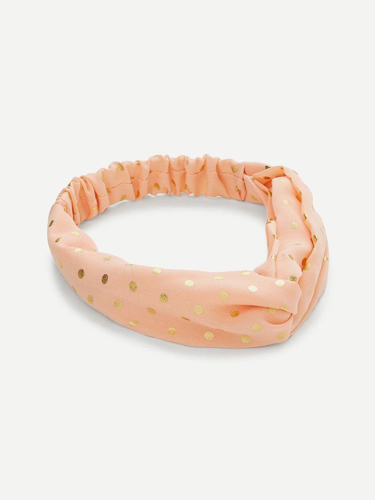 Polka Dot Twist Headband-hair-Des Mess