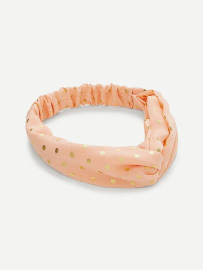 Polka Dot Twist Headband-hair-Des Mess