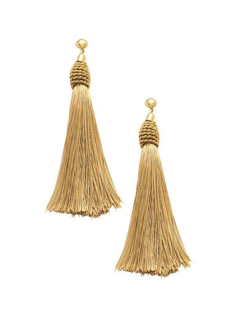 Tassel Statement Drop Earrings-jewelry-Des Mess