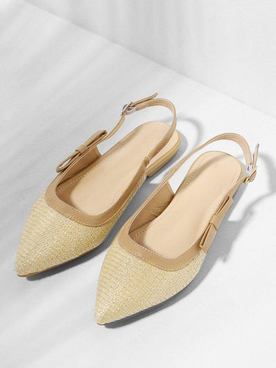 Pointed Toe Slingback Flats-shoes-Des Mess