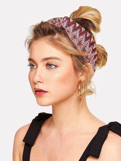 Colorful Pointelle Headband-hair-Des Mess