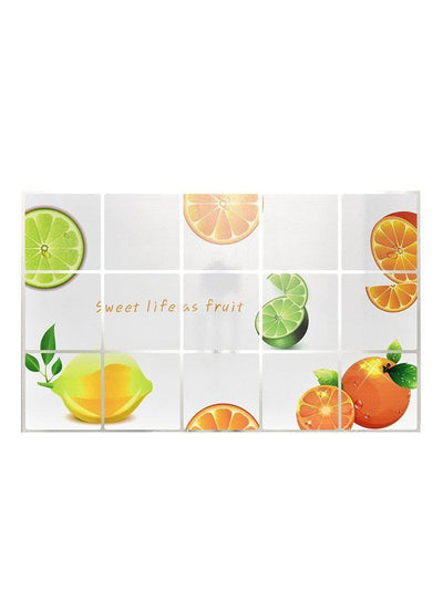 Orange Pattern Oil Proof Sticker-others-Des Mess