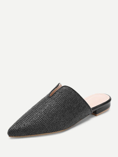 Pointed Toe Woven Flats-shoes-Des Mess