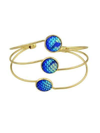 Blue Mermaid Multilayer Love Bracelet--Des Mess