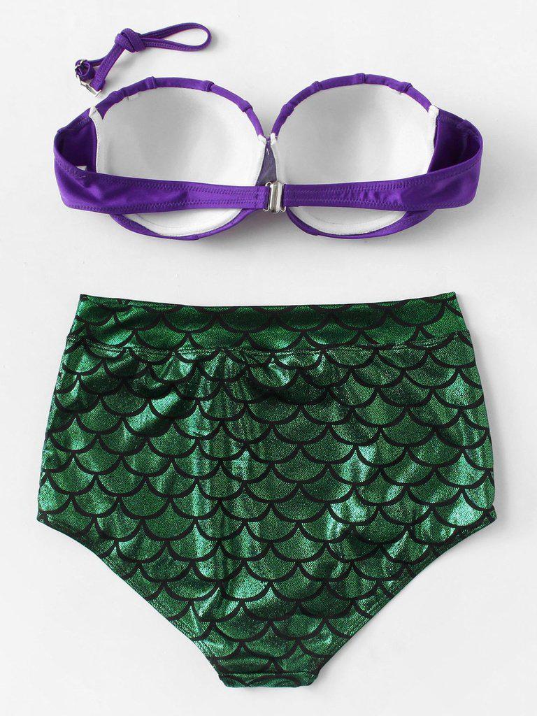 Scale Pattern Bikini Set-swimwear-Des Mess