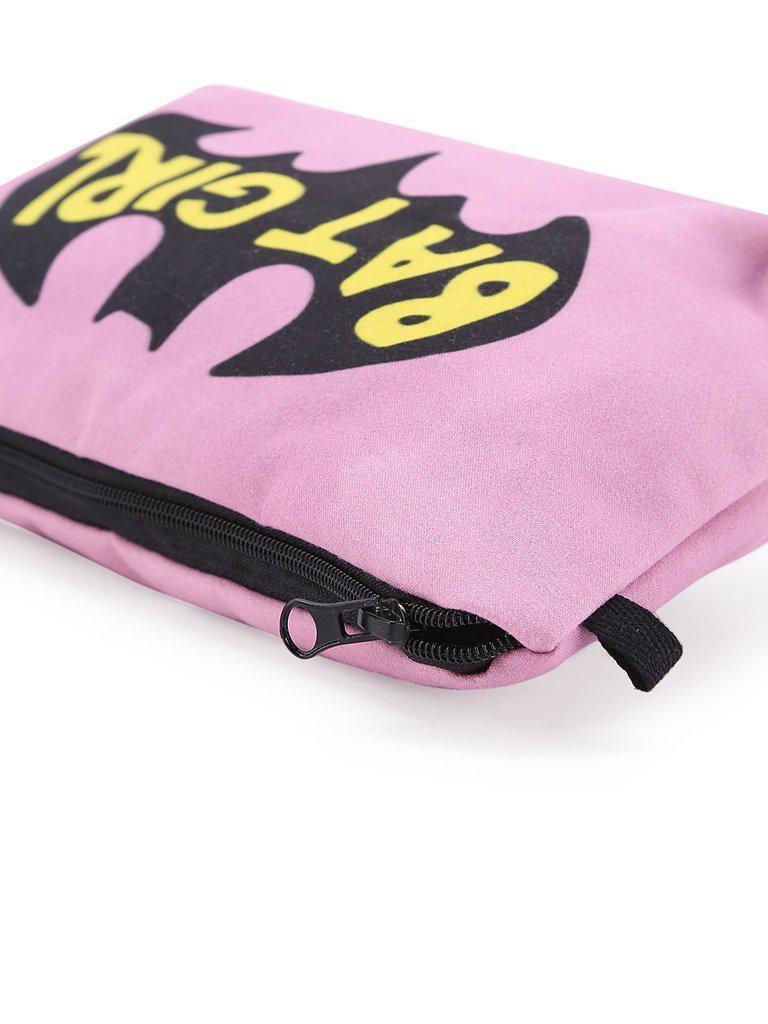 Slogan Print Accessory Case-makeup-Des Mess