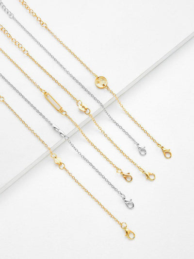 Geometric Design Link Bracelet Set-jewelry-Des Mess