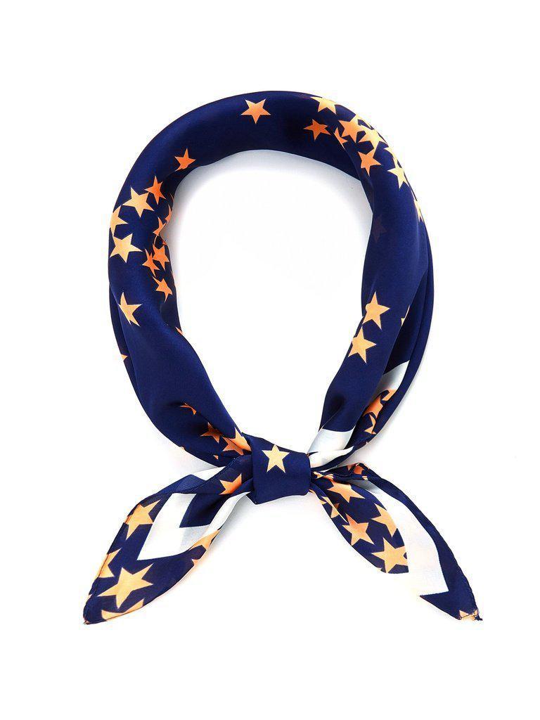 Star Print Bandana Scarf-accessories-Des Mess