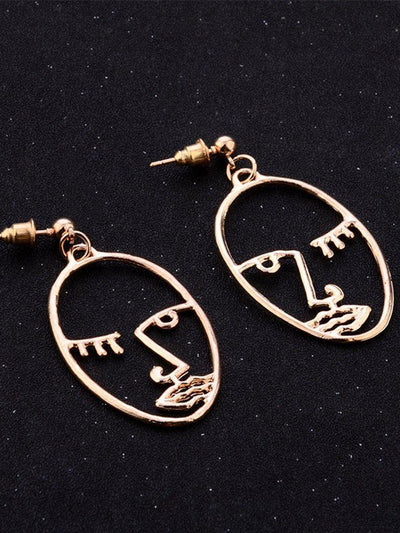 Open Face Drop Earrings-jewelry-Des Mess