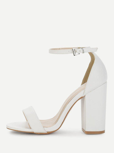 Two Part Ankle Strap Chunky Heels-shoes-Des Mess