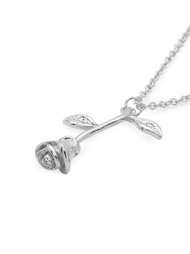 Rose Pendant Link Necklace-jewelry-Des Mess