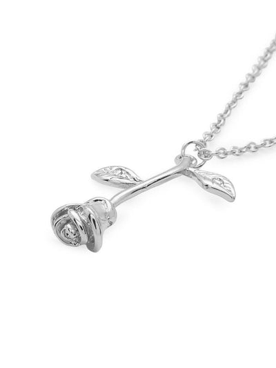 Rose Pendant Link Necklace-jewelry-Des Mess