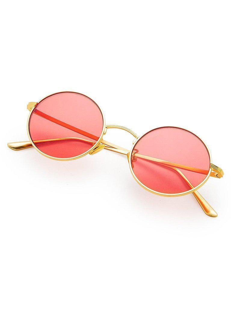 Flat Lens Round Sunglasses-accessories-Des Mess