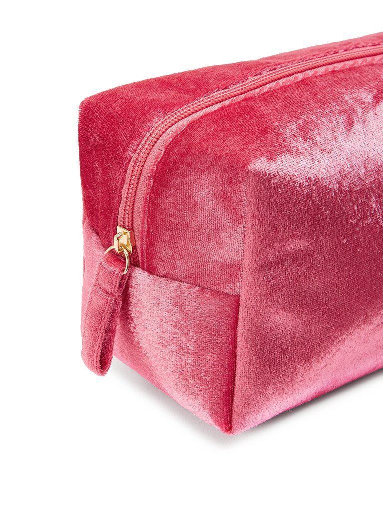 Velvet Zipper Makeup Bag-makeup-Des Mess