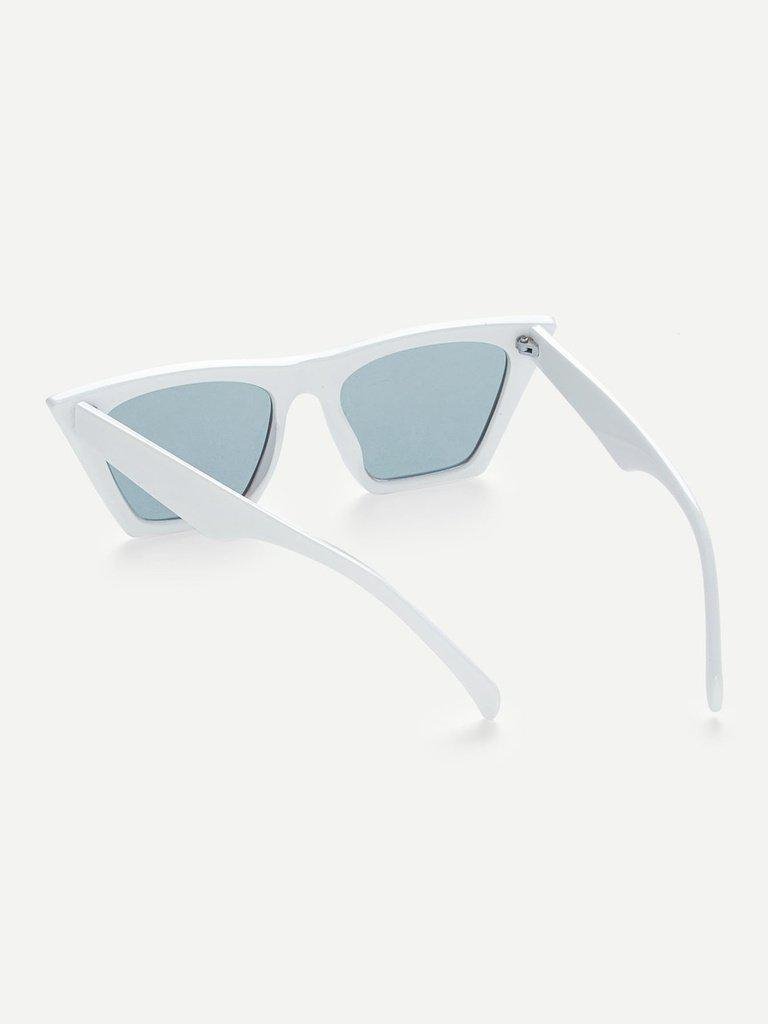 Cat Eye Flat Lens Sunglasses-accessories-Des Mess