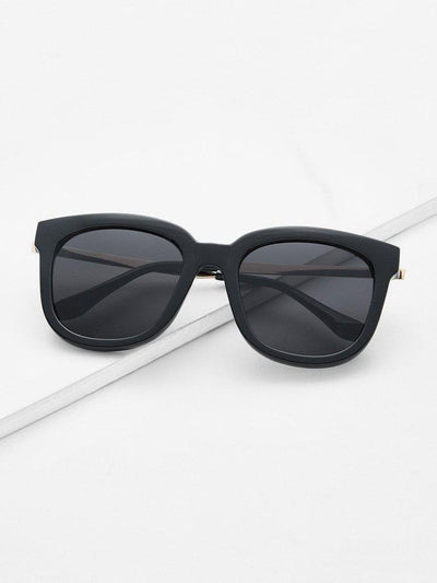 Retro Black Lenses Oversized Square Sunglasses-accessories-Des Mess