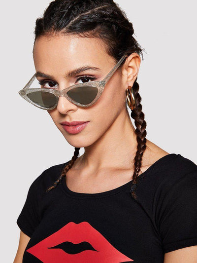 Cat Eye Mirror Lens Sunglasses-accessories-Des Mess