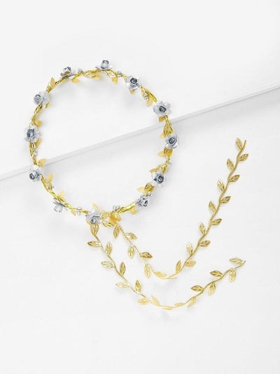 Flower Decorated Hair Garland-hair-Des Mess