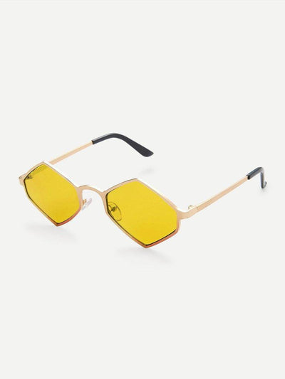 Metal Frame Tinted Lens Sunglasses-accessories-Des Mess