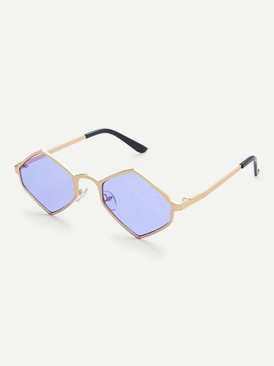 Metal Frame Tinted Lens Sunglasses-accessories-Des Mess