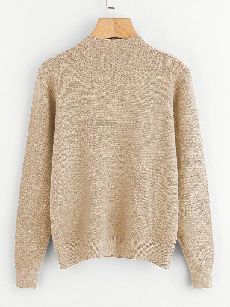 Knotted Detail Jersey Jumper-outerwear-Des Mess