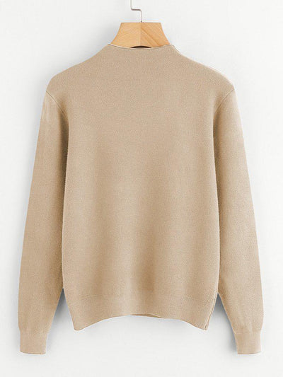 Knotted Detail Jersey Jumper-outerwear-Des Mess