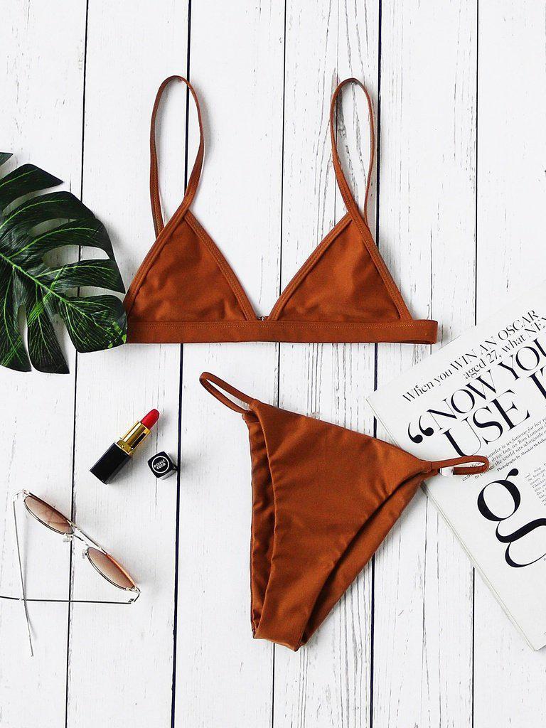 Sexy Triangle Bikini Set-swimwear-Des Mess