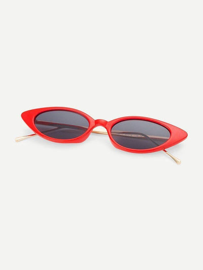 Cat Eye Metal Temple Sunglasses-accessories-Des Mess