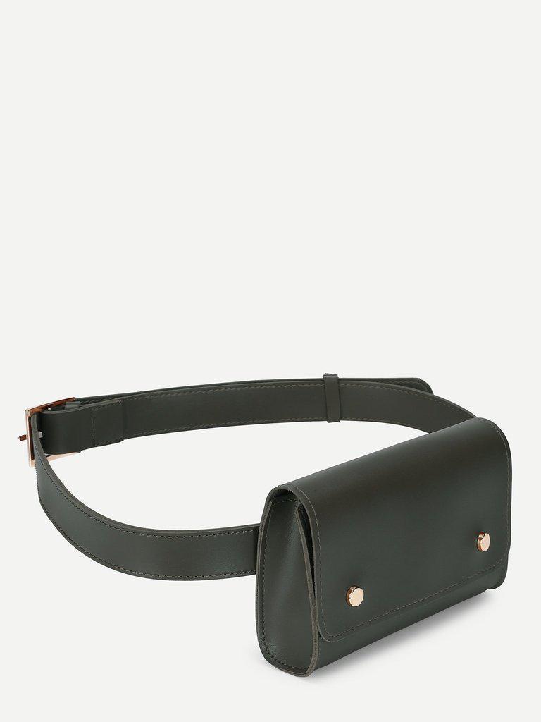 PU Bum Bag With Adjustable Strap-accessories-Des Mess