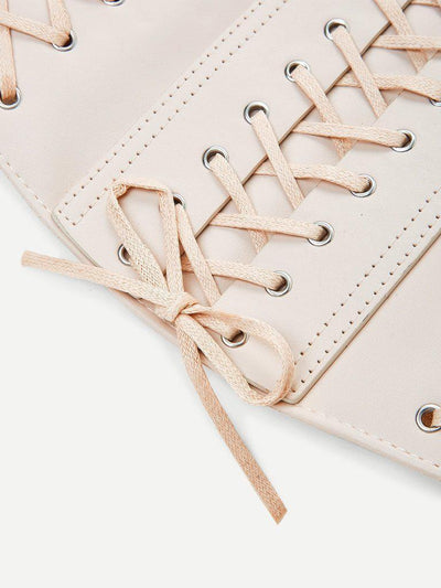 Lace Up Elastic Belt-accessories-Des Mess