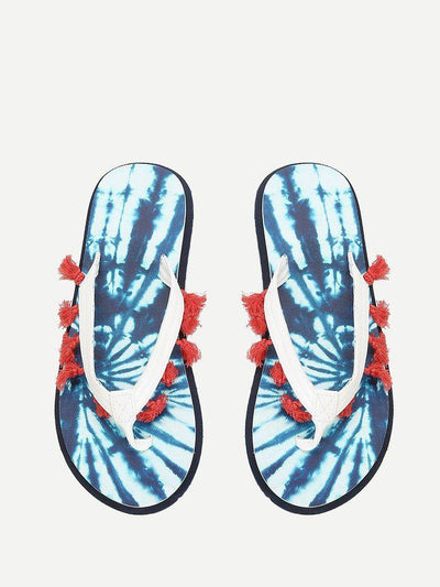 Tassel Detail Flip Flops-shoes-Des Mess