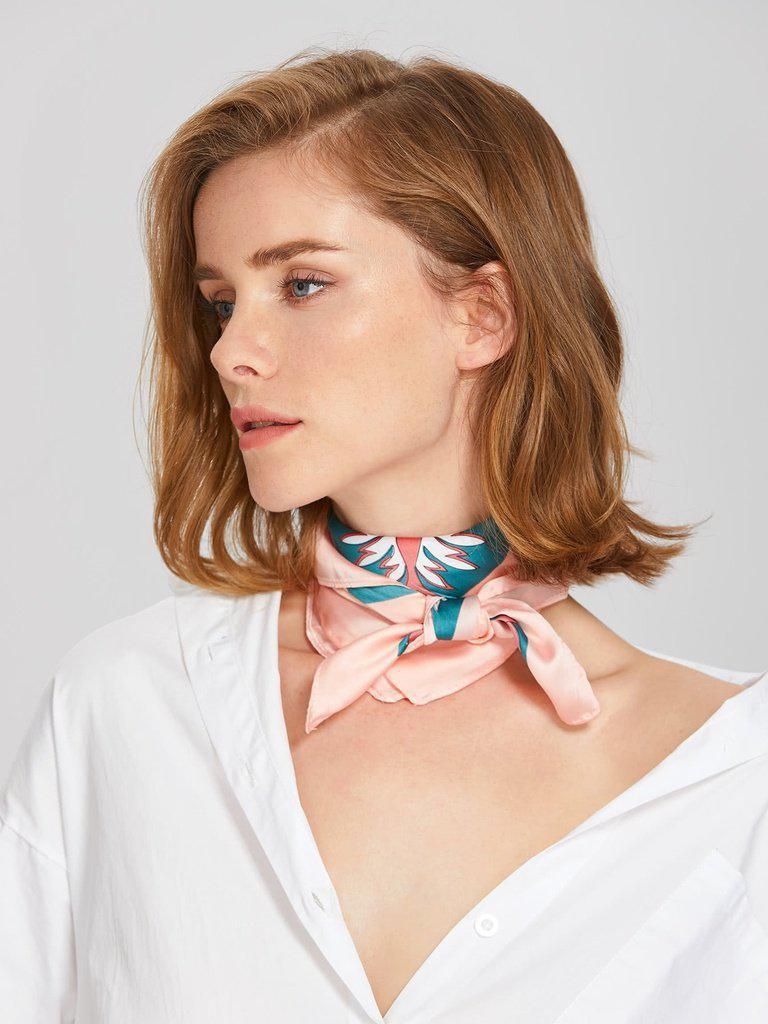 Calico Print Satin Bandana-accessories-Des Mess