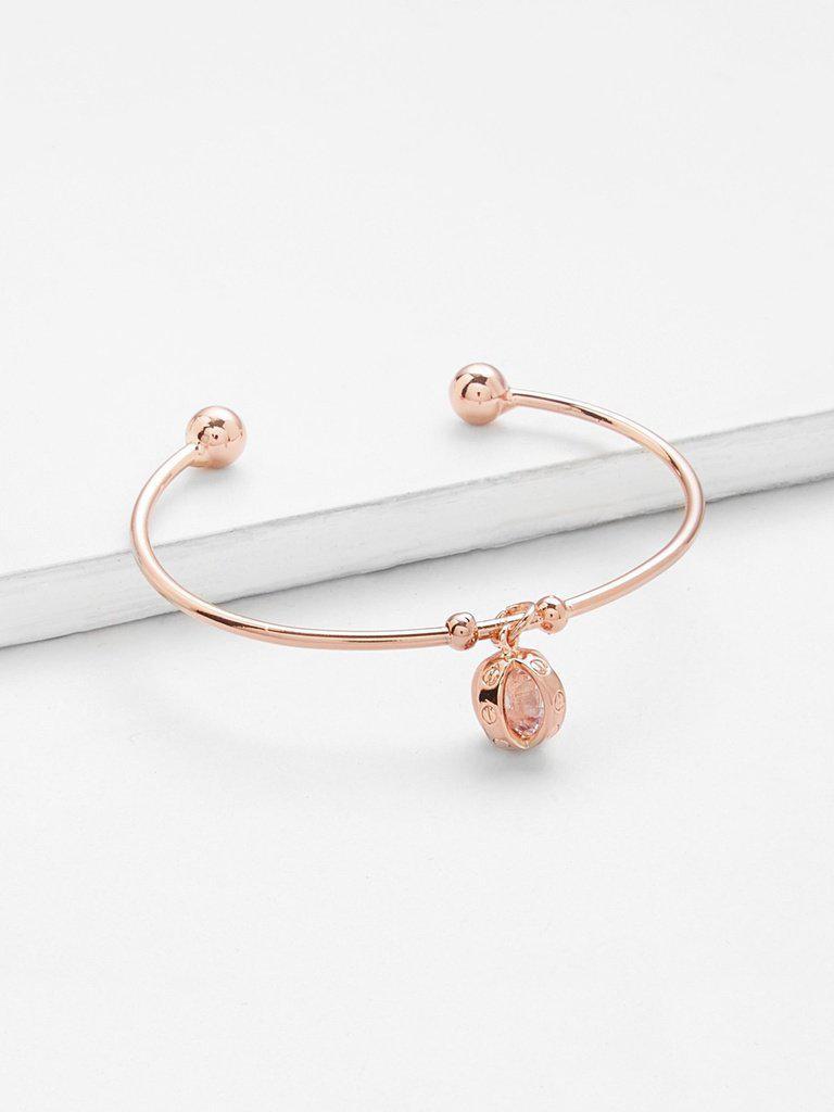 Charm Detail Cuff Bangle-jewelry-Des Mess