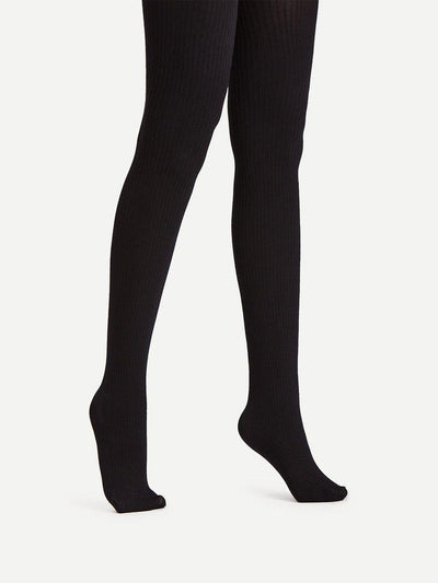 Rib Knit Tights-accessories-Des Mess