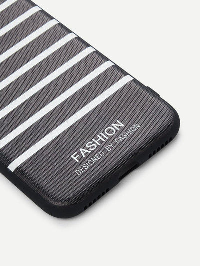 Striped Print IPhone Case-others-Des Mess