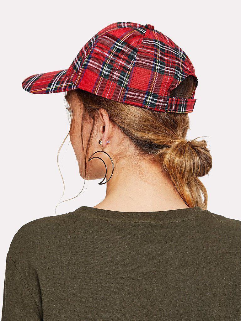 Plaid Baseball Cap-accessories-Des Mess