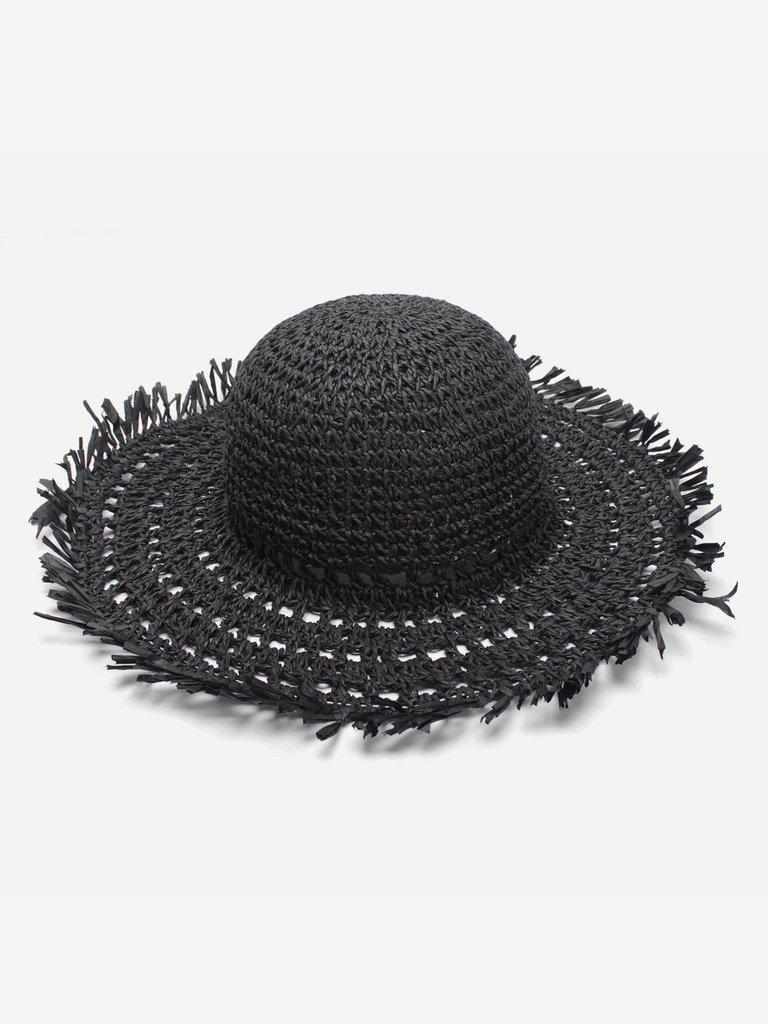 Raw Edge Straw Hat--Des Mess